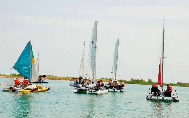 На Капшагае стартовала международная парусная регата